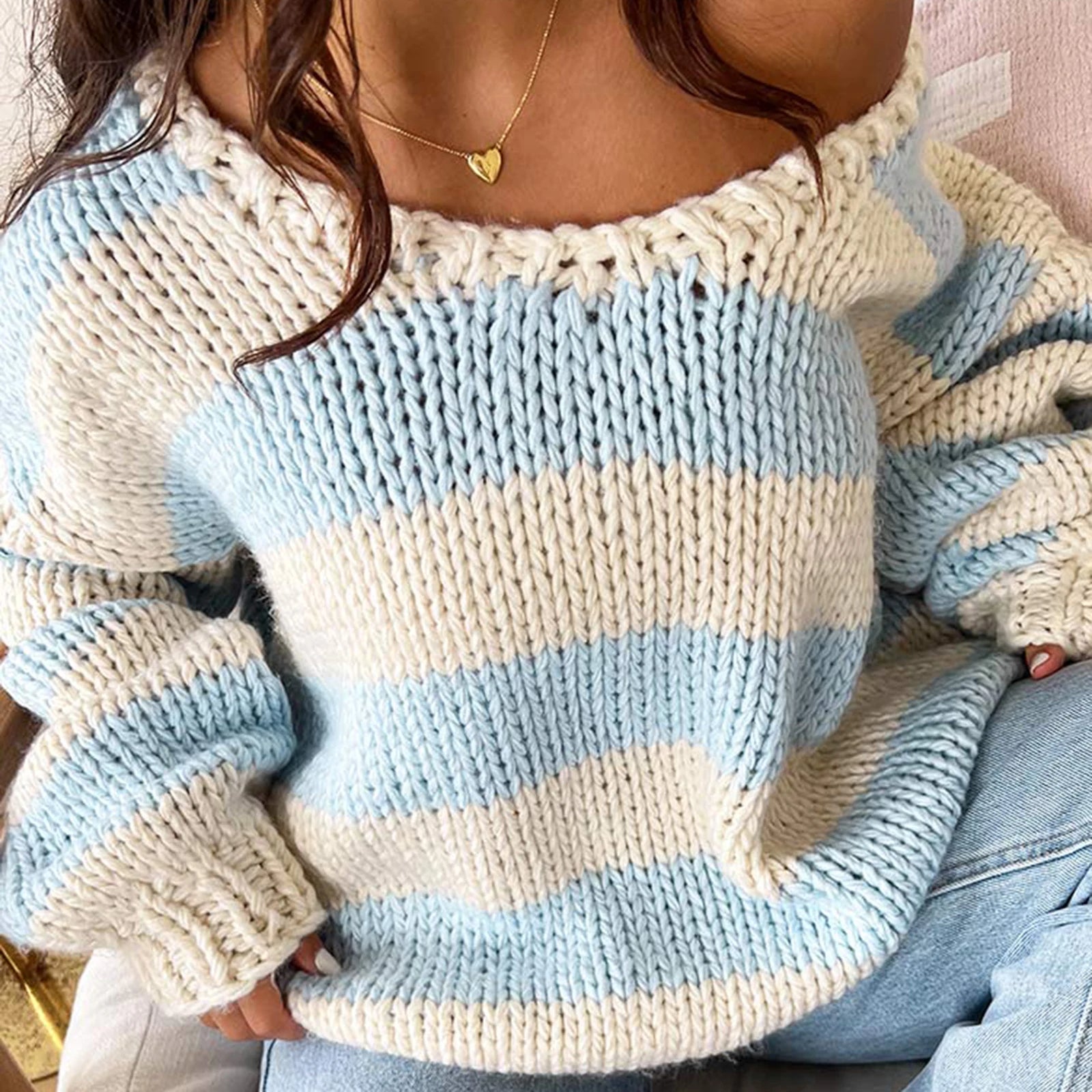 Off-Shoulder Sweater